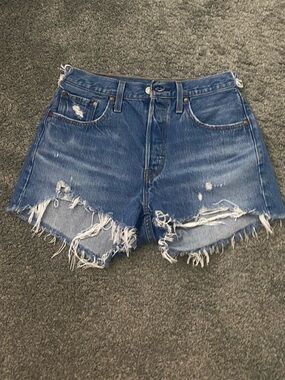 Levi's 501 Blue Denim shorts